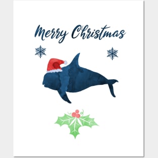 Christmas Killer Whale Orca Art Posters and Art